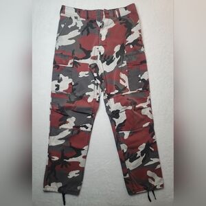 Rothco Tactical BDU Pants Red White Gray Camo Sz W31-35 L29.5-32.5 Fatigue Flaws
